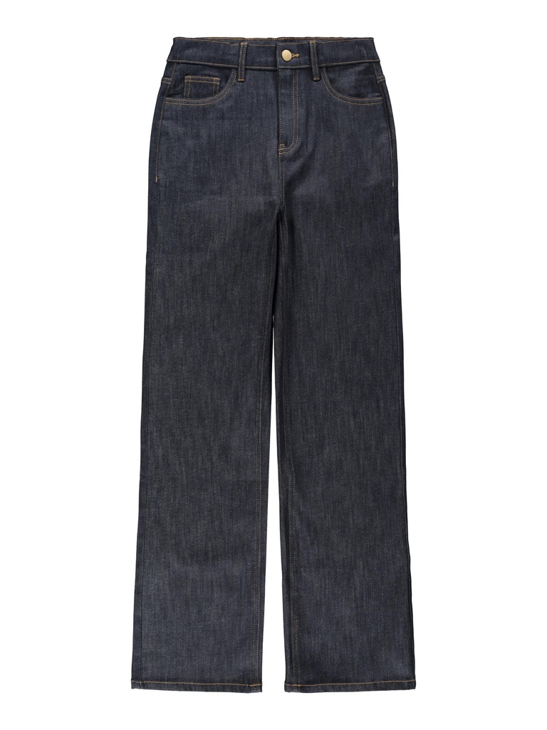 LMTD - NLF TEJAS DNM HW STRAIGHT PANT - Dark Blue Denim