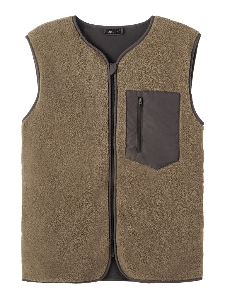 LMTD - NLM RUDI SL TEDDY VEST - Fallen Rock