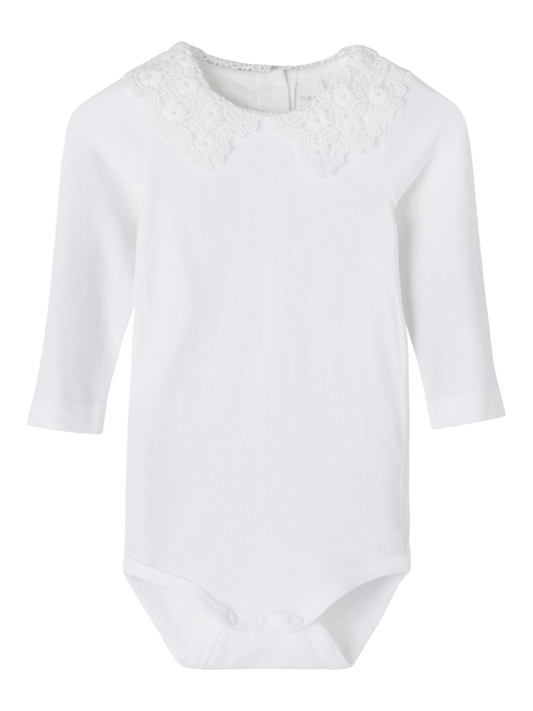 NAME IT BABY - NBF RAGNA LS BODY - Bright White