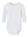 NAME IT BABY - NBF RAGNA LS BODY - Bright White