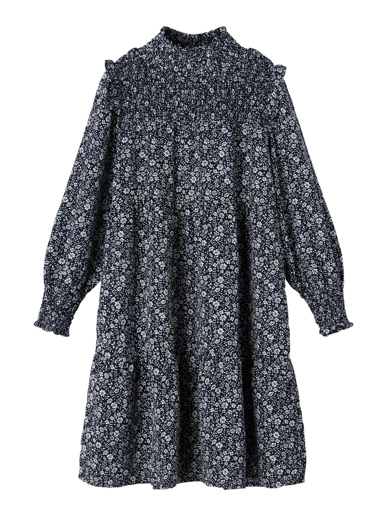 NAME IT KIDS - NKF KARIN LS DRESS - Dark Sapphire