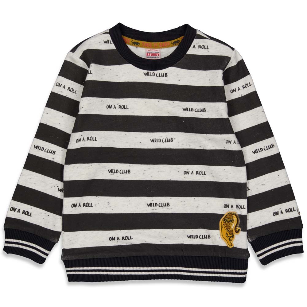 Sturdy - Sweater streep - On A Roll - Zwart - 71600448