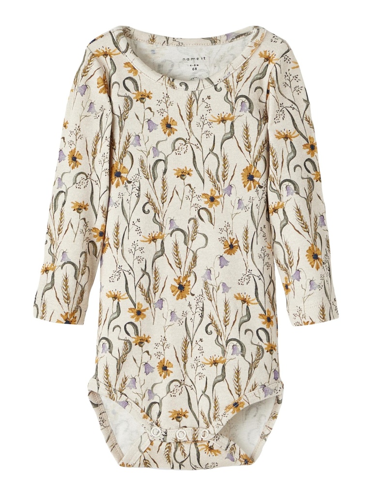 NAME IT BABY - NBF KATHERINA LS BODY - Peyote Melange