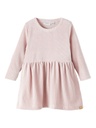 NAME IT BABY - NBF LILLA LS VEL DRESS - Burnished Lilac