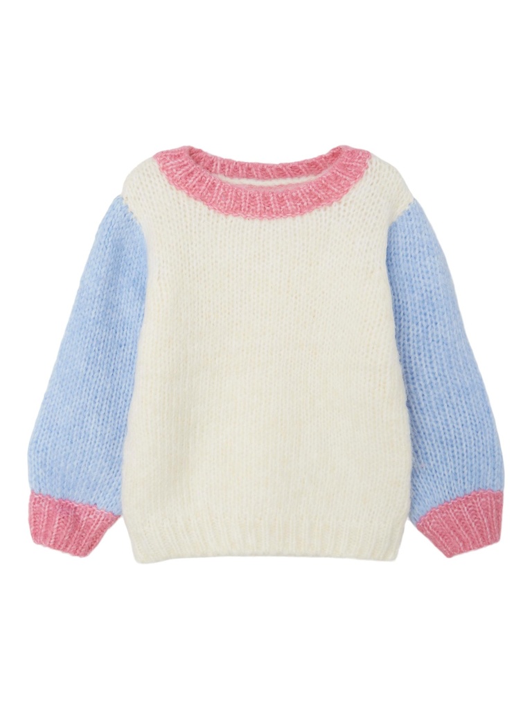 NAME IT MINI - NMF LULLE LS KNIT BOX - Buttercream