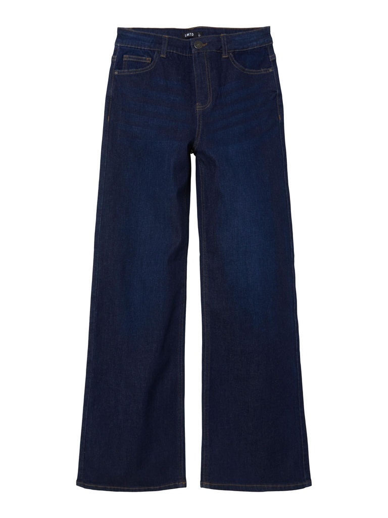 LMTD - NLF TILINETTE DNM HW WIDE PANT NOOS - Dark Blue Denim