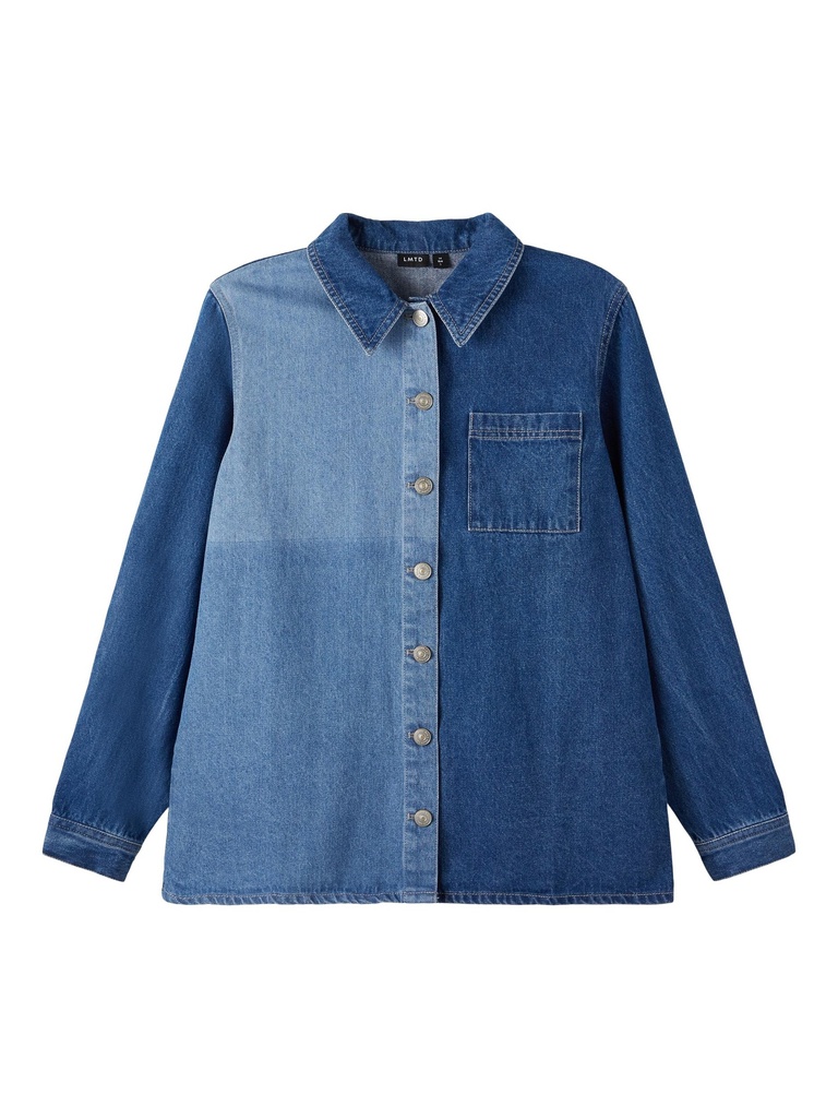 LMTD - NLM LOCK LS SHIRT - Medium Blue Denim