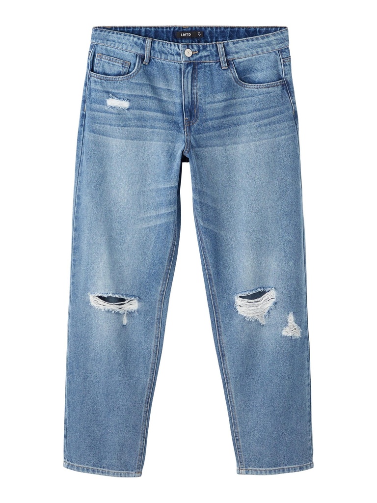 LMTD - NLM TIZZA DNM DES DAD PANT NOOS - Medium Blue Denim
