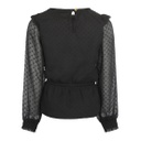 No Way Monday - Blouse ls - Black - U44089-1