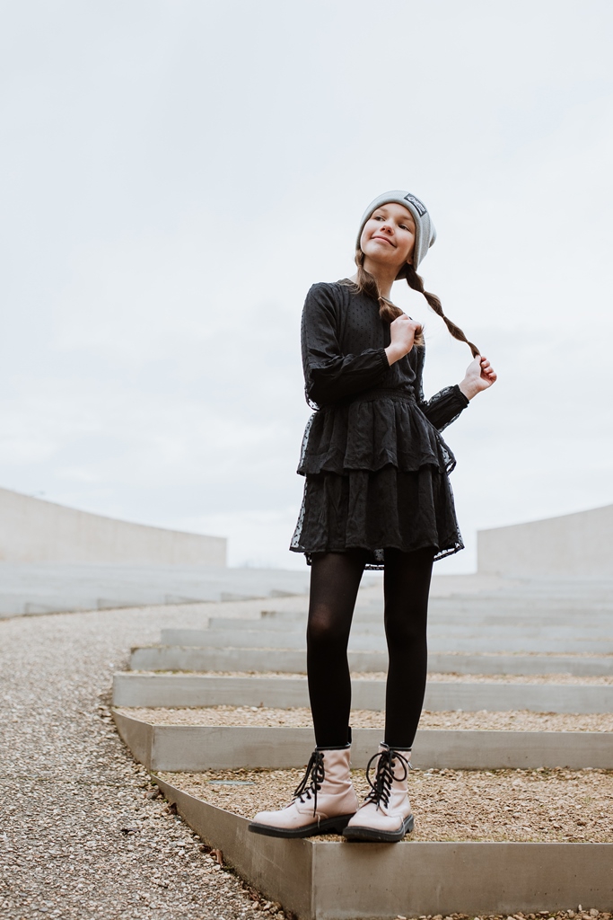 No Way Monday - Dress ls - Black - U44095-1