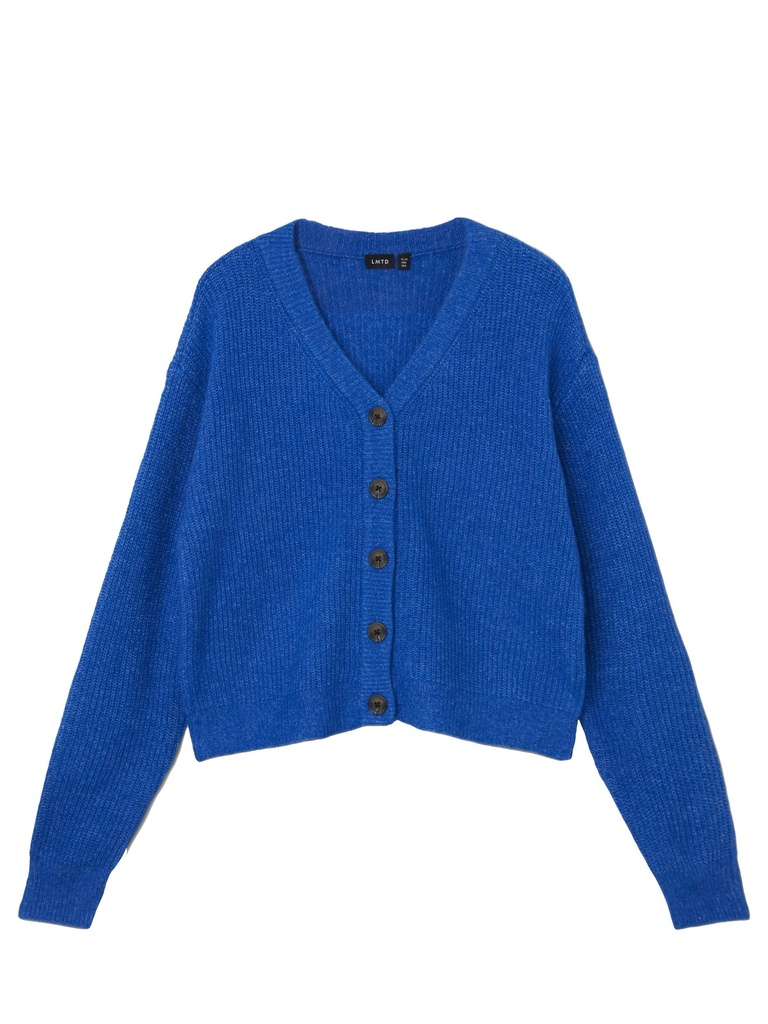 LMTD - NLF NOLLEN KNIT SHORT CARDIGAN - Turkish Sea