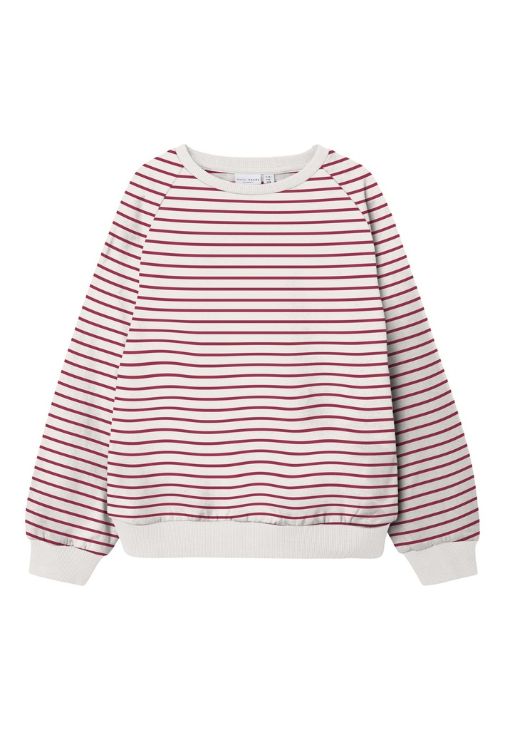 NAME IT KIDS - NKF VARIE LS BOXY SWEAT BRU N - Crimson