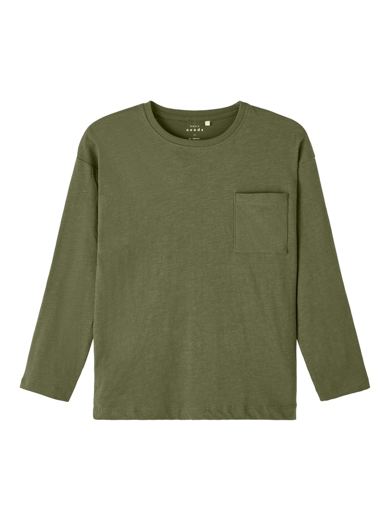 NAME IT KIDS - NKM VEBBE LS BOXY TOP NN - Beetle