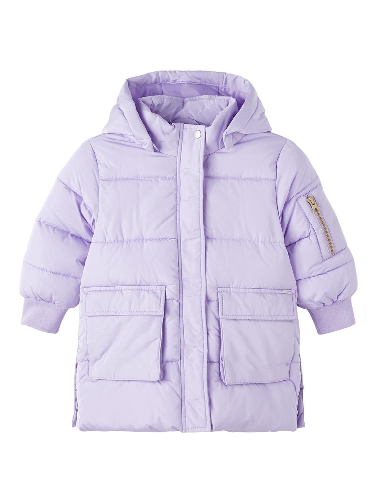 NAME IT MINI - NMF MUSO LONG PUFFER JACKET CAMP - Lavender