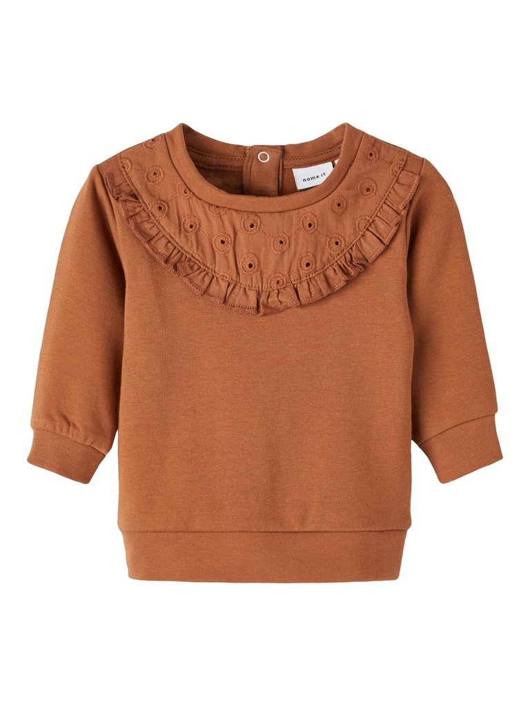 NAME IT BABY - NBF OFILLE LS SWEAT BRU - Coconut Shell