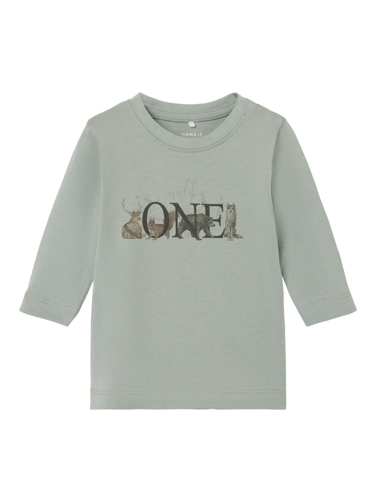 NAME IT BABY - NBM ORLA LS TOP BOX - Iceberg Green