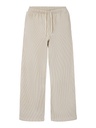 LMTD - NLF PINOPAL WIDE BRU SWEAT PANT - Turtledove PINSTRIPES / DULL GOLD