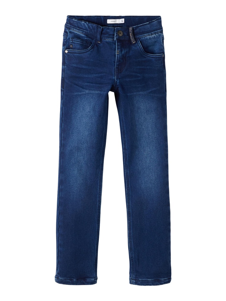 NAME IT KIDS - NKM RYAN DNMBATIMIAN FLEECE PANT - Dark Blue Denim