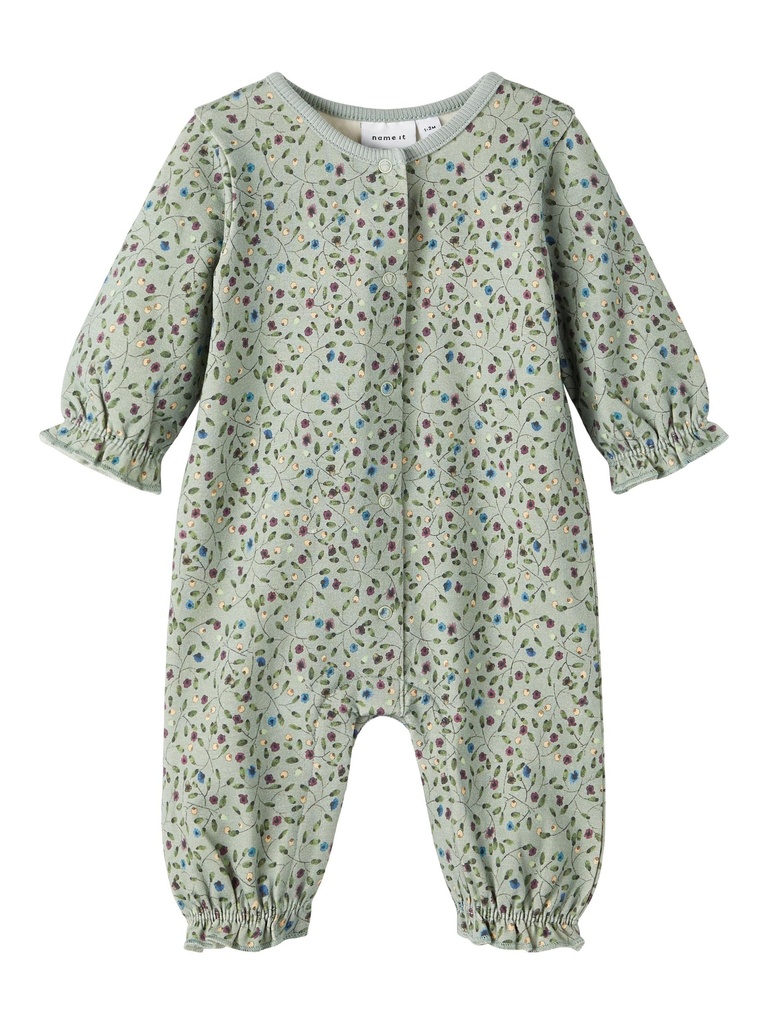 NAME IT BABY - NBF ODILLA SWEAT SUIT BRU - Iceberg Green