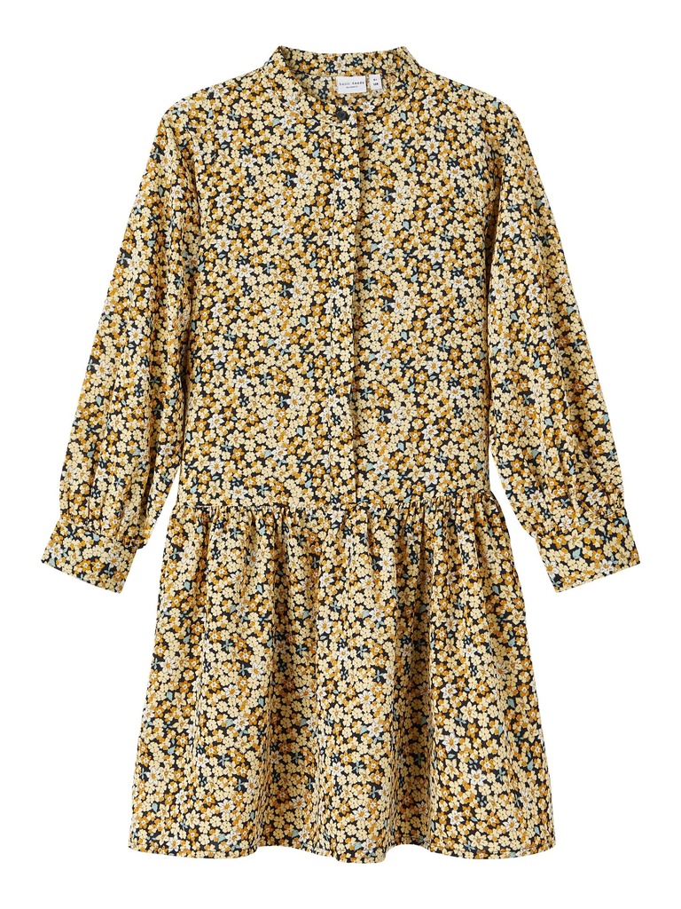 NAME IT KIDS - NKFVINAYA LS DRESS K - Dark Sapphire