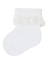 NAME IT BABY - NBF OPAGNA SOCK - White Alyssum