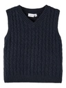 NAME IT MINI - NMM RASMO KNIT VEST - Dark Sapphire