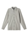 LMTD - NLM REST LS PIQUE SHIRT - Grey Melange