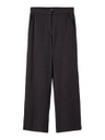 LMTD - NLF RIN HW WIDE PANTS - Black Pinstripes