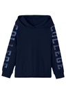 NAME IT KIDS - NKF RUNA LS BOXY SWEAT BRU CAMP - Dark Sapphire