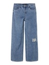 LMTD - NLFNOIZZA DNM HW STRAIGHT  PANT NOOS - Medium Blue Denim
