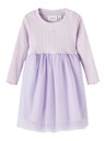 NAME IT BABY - NBF SINDY LS DRESS - Orchid Petal