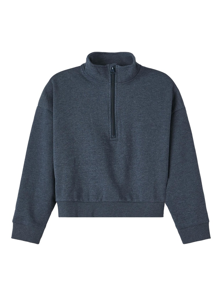 NAME IT KIDS - NKFVENRIKA LS SHORT BOXY SWEAT BRU T - Dark Sapphire