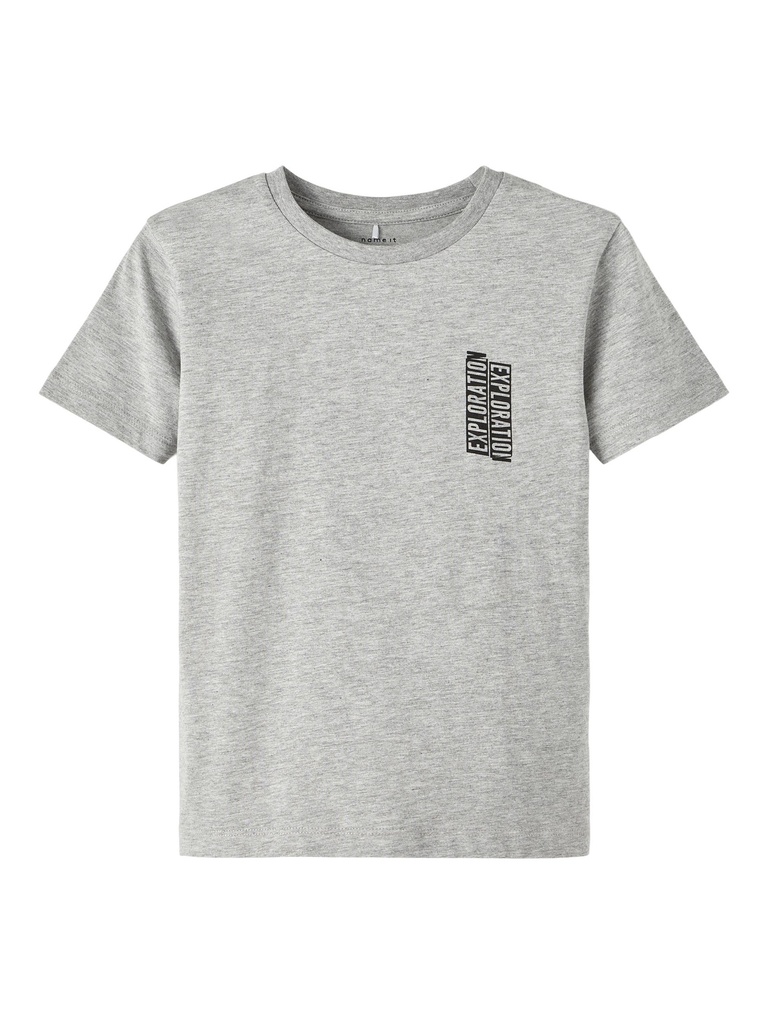 NAME IT KIDS - NKM BOBIAS SS LOOSE TOP - Grey Melange