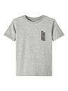 NAME IT KIDS - NKM BOBIAS SS LOOSE TOP - Grey Melange