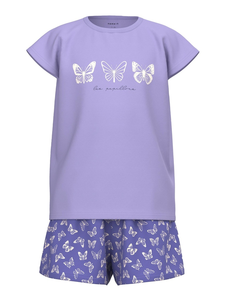 NAME IT KIDS - NKF NIGHTSET CAP BUTTERFLY NOOS - Sand Verbena