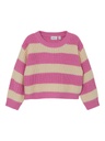 NAME IT MINI - NMF BILIAN LS BOXY SHORT KNIT - Cyclamen