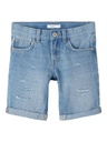NAME IT KIDS - NKM RYAN REG DNM LONG SHORTS 1776-TE - Light Blue Denim