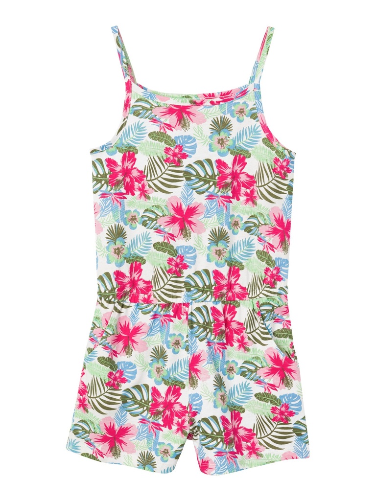 NAME IT KIDS - NKF VIGGA STRAP SUIT F1 NOOS - White Alyssum FLOWER