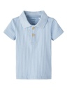 NAME IT BABY - NBM FALVAN SS POLO - Dusty Blue