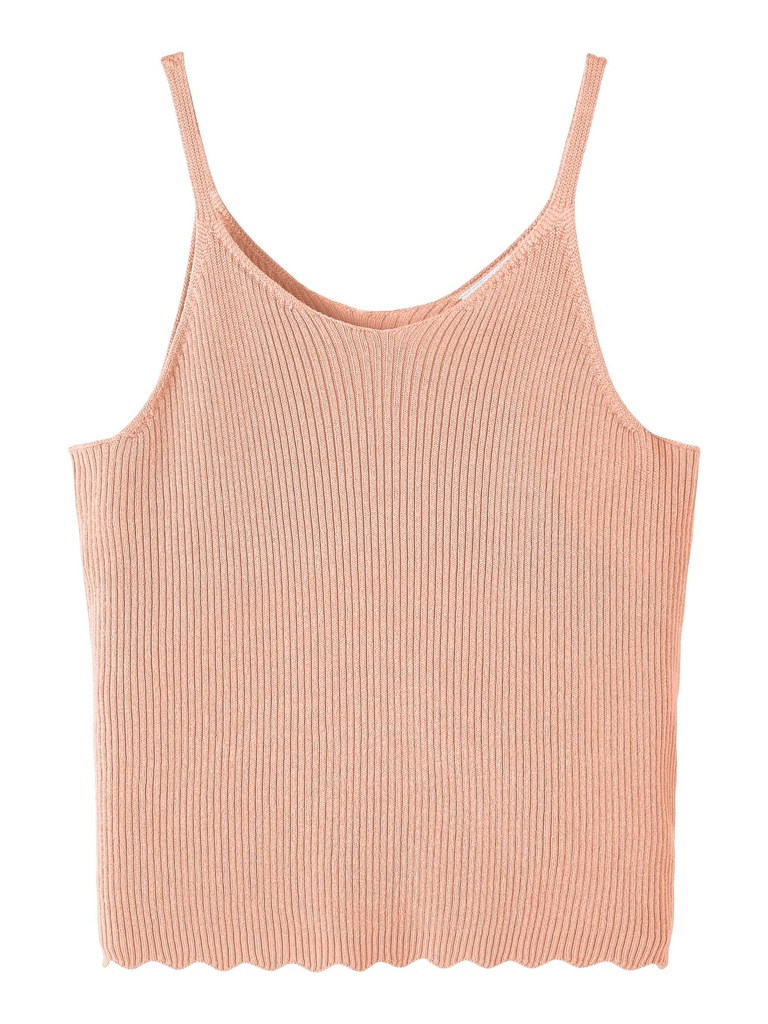 NAME IT KIDS - NKF FIFALMA  KNIT STRAP TOP - Peach Nectar