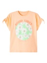 NAME IT KIDS - NKF FATIME SS SHORT LOOSE TOP - Peach Nectar