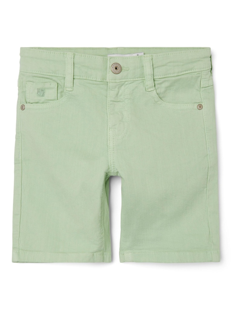 NAME IT KIDS - NKM SILAS SLIM TWI SHORTS 6366-TP F - Green Ash
