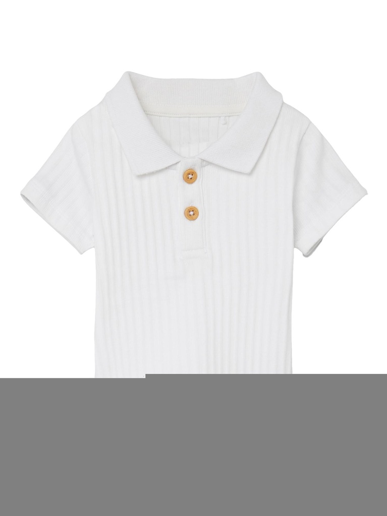 NAME IT BABY - NBM FALVAN SS POLO - Bright White