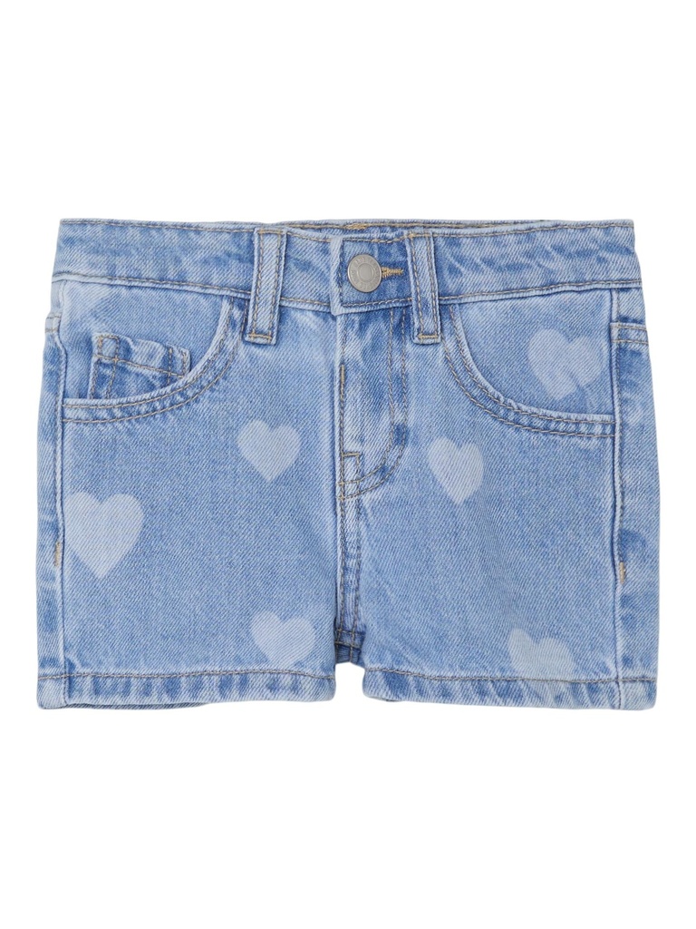 NAME IT MINI - NMF ROSE  REG DNM SHORTS  6516-BE F - Light Blue Denim