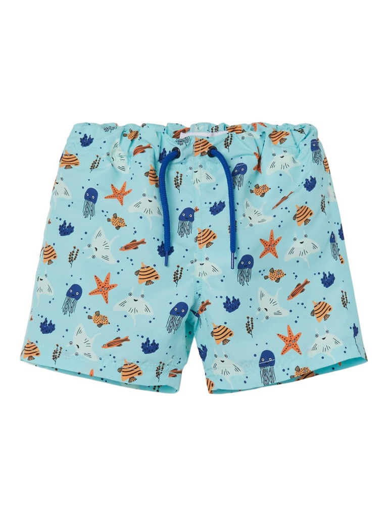 NAME IT MINI - NMM ZIMMI LONG SWIM SHORTS TB - Aqua Splash