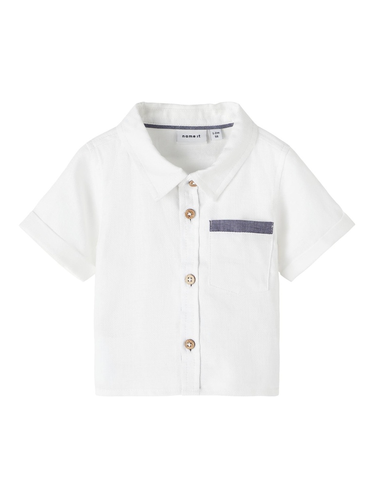 NAME IT BABY - NBM HOMALLE SS SHIRT - Bright White