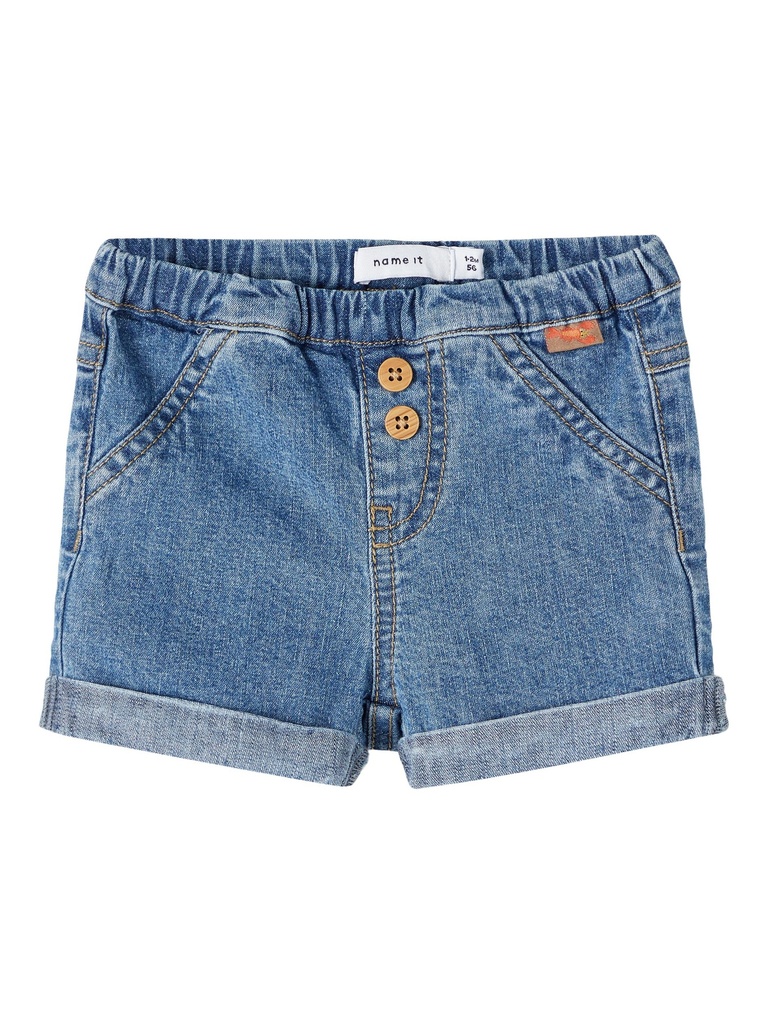 NAME IT BABY - NBM BEN DNM LONG SHORTS 3025-LI H - Dark Blue Denim