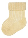NAME IT BABY - NBF NOBBA GLITTER SOCK - Double Cream