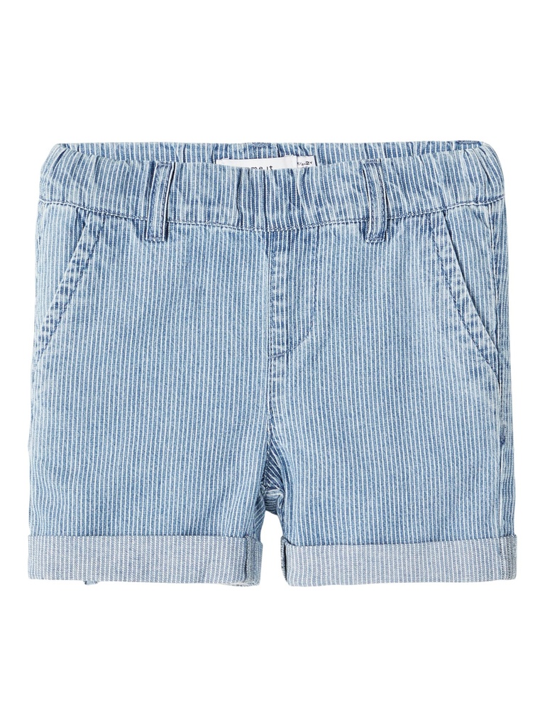 NAME IT MINI - NMM RYAN JOG DNM L SHORTS 9001-IP H - Light Blue Denim WHITE