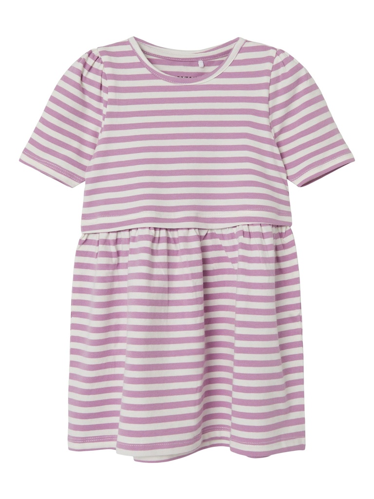 NAME IT MINI - NMF JIA SS DRESS PB - Smoky Grape